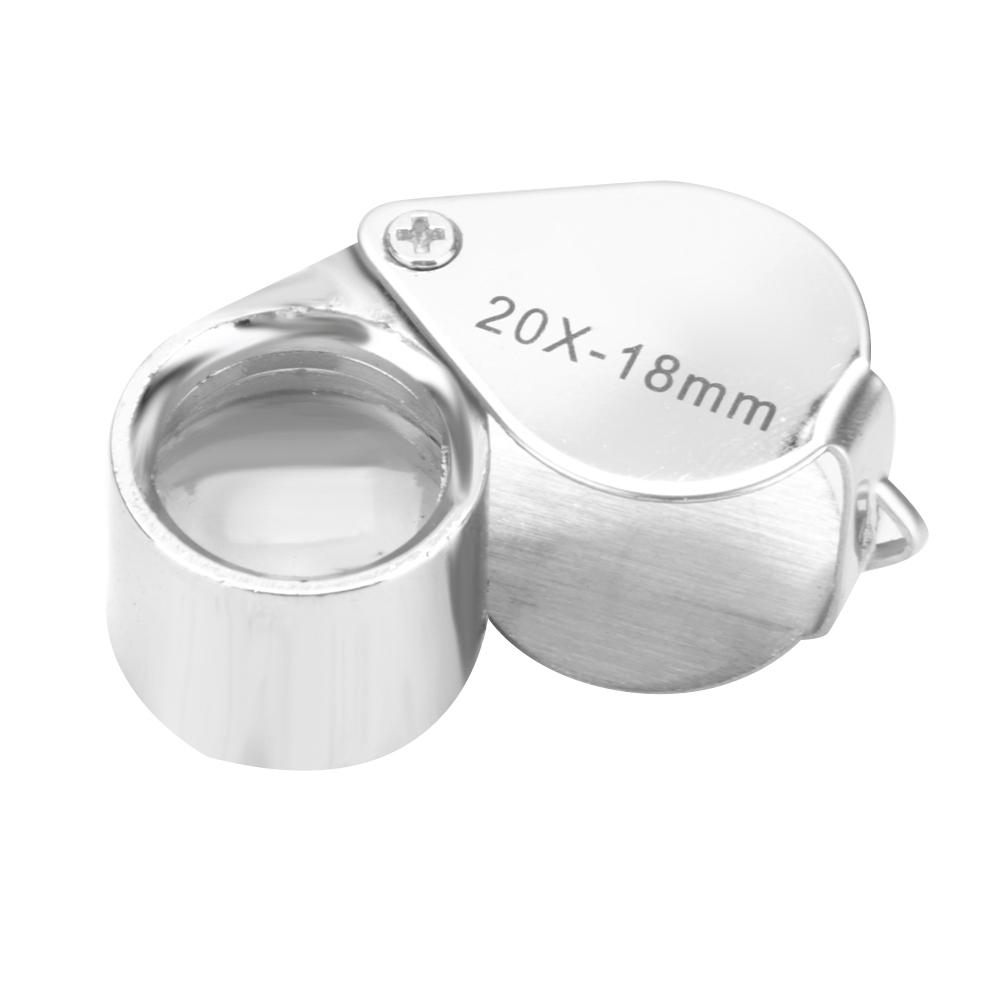 Portable Handheld 20X Magnifier Magnifying Glass Jewelry Watches Tool
