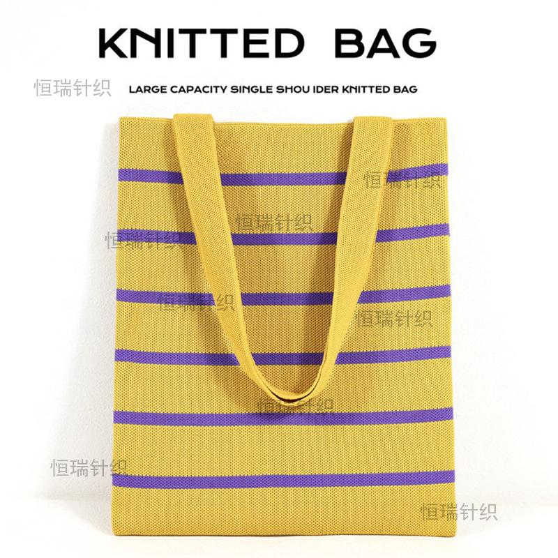 Elephant Xishuangbanna knitted bag wind cartoon cute color matching big bag