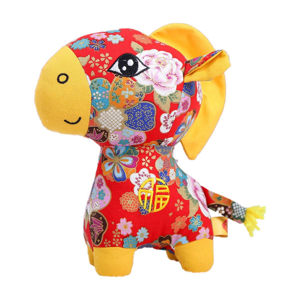 Style Embroidered Horse Plush Toy With Pp Cotton Filling For Lunar New Year Gift