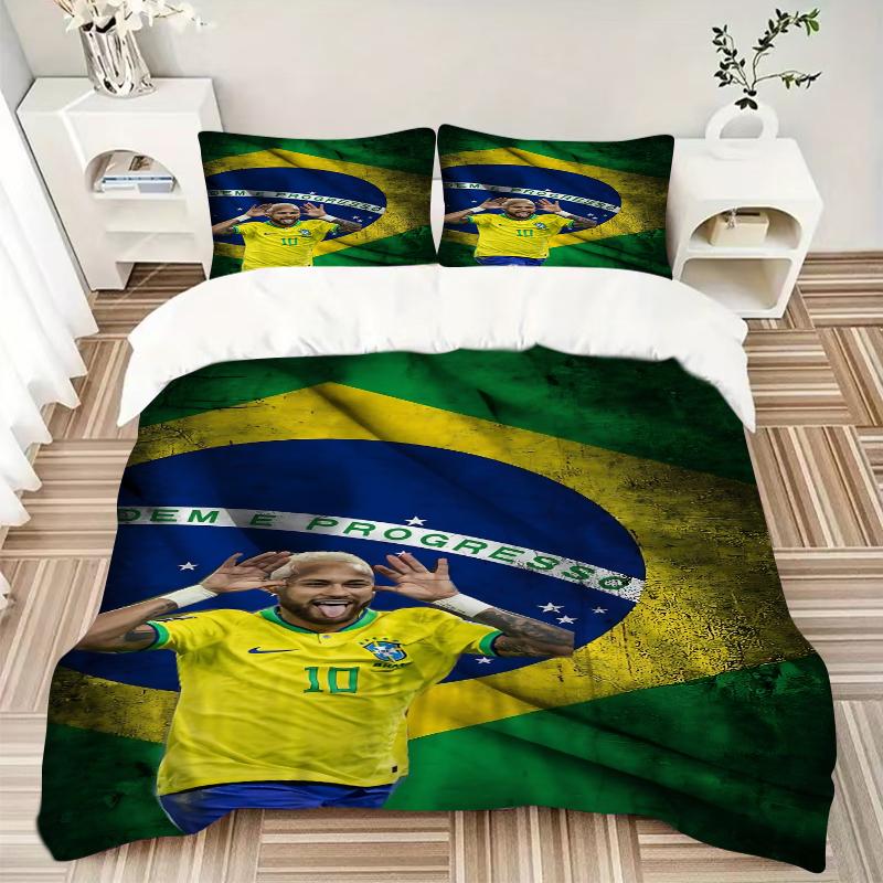 3Pcs Brazilian Celebration Bedding Sets For All Sizes New 3D Printed Bed Cover Comforter Duvet Cover Pillowcase Bedroom Decoration