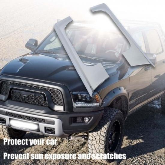

2pcs Chrome Front Cup Holder Side Frame Trim Decor Cover for Dodge Ram 2010-2017
