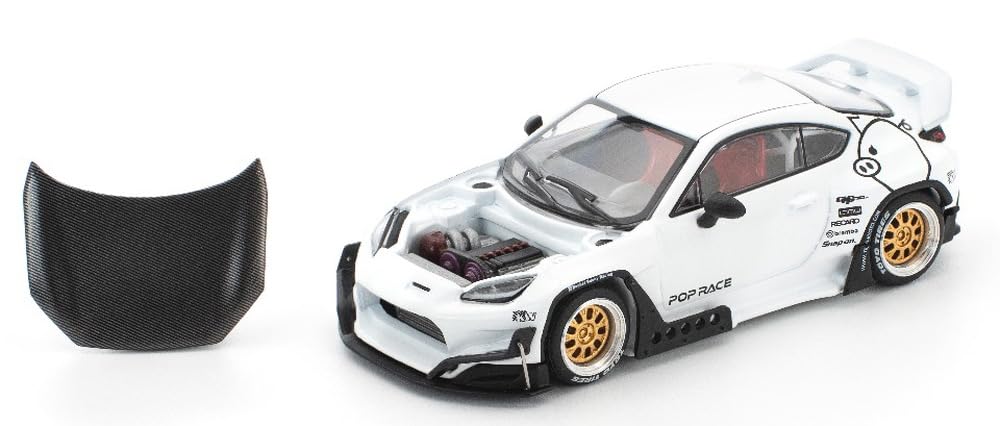 Genesis Company Pop Race X Enigma Scale PANDEM GR86 CRYSTAL WHITE PEARL PRE0014 1/64 - (Finished Model)