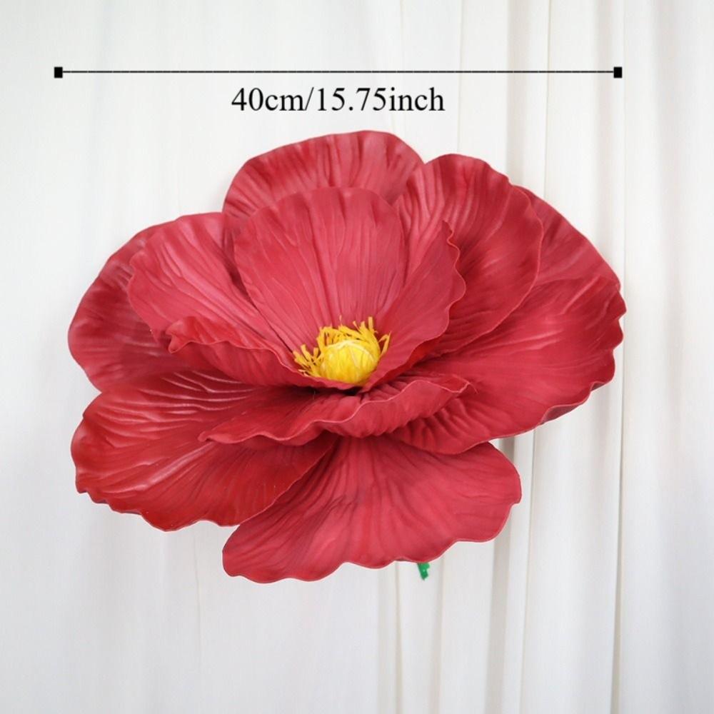 Fleur Artificielle 40cm Fleurs Artificielles Usage Extérieur Fleur en Mousse PE Grande Taille Matériau Mousse Arrière-plan Photobooth Arrière-plan Mariage