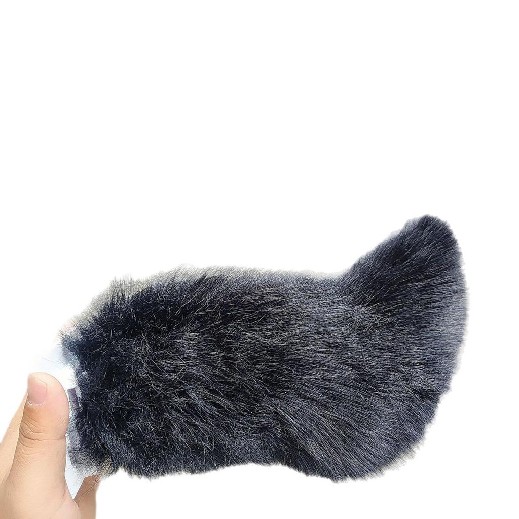 Interactive Plush Tail for Cars and Motorcycles - Sound-Activated, Beeping, and Shaking Decorative Accessory.
