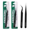 1/2Pcs Anti-Static Metal Tweezers Set Pointed Curved Tweezer Precision Maintenance Industrial Tool Electronics Repair Tools