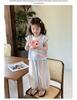 2026 Summer Kids' Cartoon T-shirt & Mosquito-Repellent Pants Set for Girls