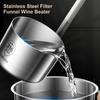 Efficient Liquid Filtration Funnel Essential Kitchens ToolStainless Funnel with Mesh Strainer for Filtration