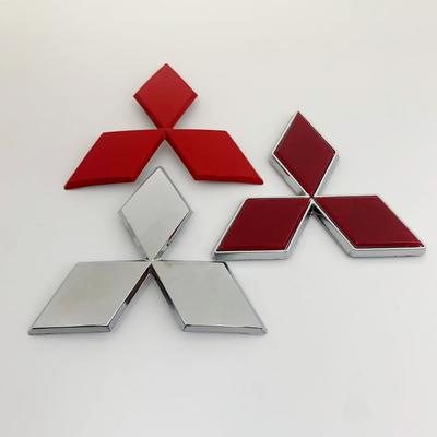 Emblème de calandre avant de voiture en ABS pour Outlander Ralliart Lancer ASX Pajero Delica EVO Colt Triton Autocollant d'emblème de coffre arrière