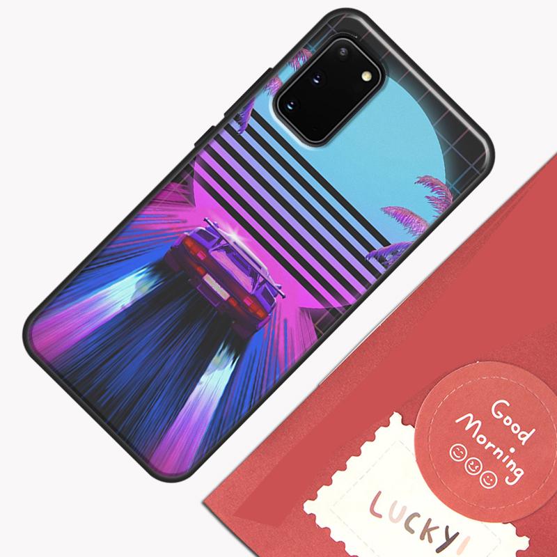 Neon Retrowave 80s Vintage Art Phone Case For Samsung Galaxy S23 S26 Ultra S20 S21 S22 S24 S25 Plus S10 S25 FE Cover Shell