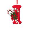 Christmas Acrylic Letter Hanging Decoration Car Rearview Mirror Xmas Tree A to Z Alphabet