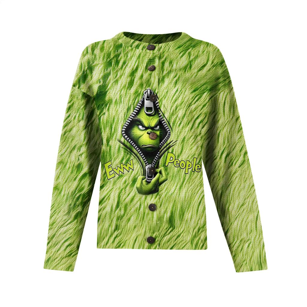 Women'S Christmas Sweater Cute Fun Christmas Sweater Fall And Winter Long Sleeve Knitted Sweater