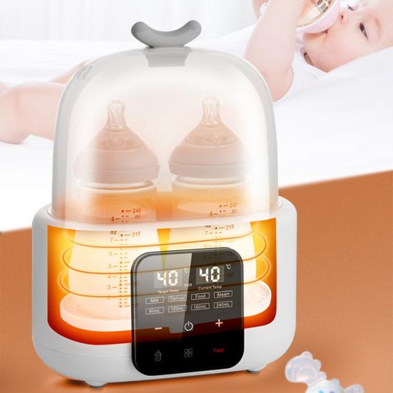 Baby Bottle Warmer Fast Milk Dryer And Sterilizers for Breast Milk Food LED Touch Screen Auto Shutoff BPA-Free Safe Milk Warmer for Infants