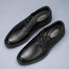 38-47 Velká velikost Pánské společenské boty Nejnovější ručně vyráběné černé boty Styl Paty Pravá kůže Svatba Pánské ploché boty Pánské business Oxfords