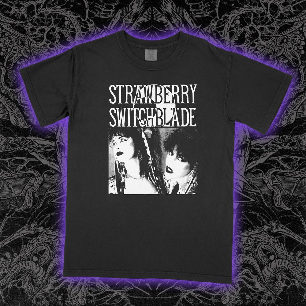 Strawberry Switchblade T-Shirt Vintage 80s Pop Duo Graphic Tee New Wave Unisex