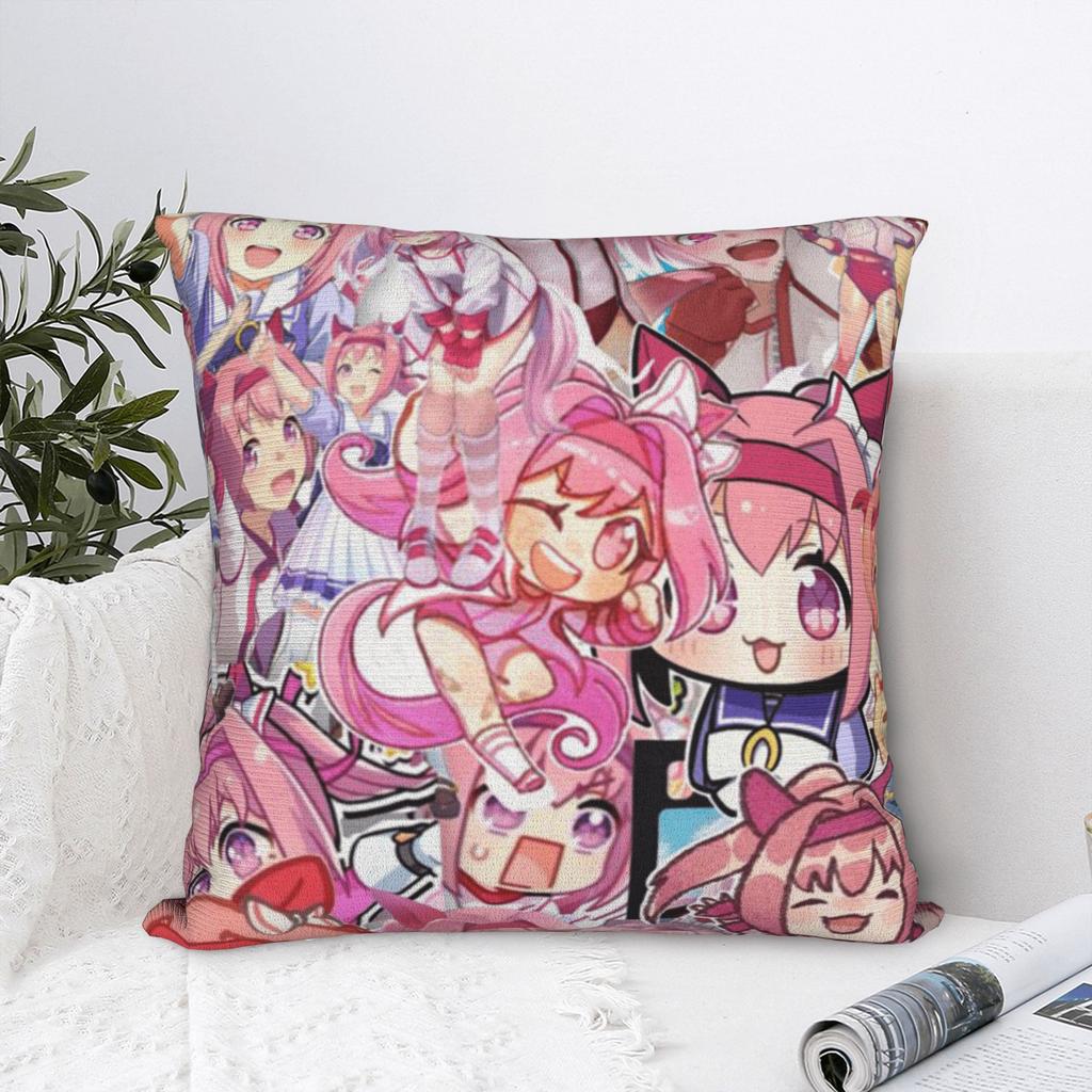Haru Urara Pillow Case Umamusume Soft Pillow Cover Retro Trendy Pillowcases For Couch Sofa Bedroom