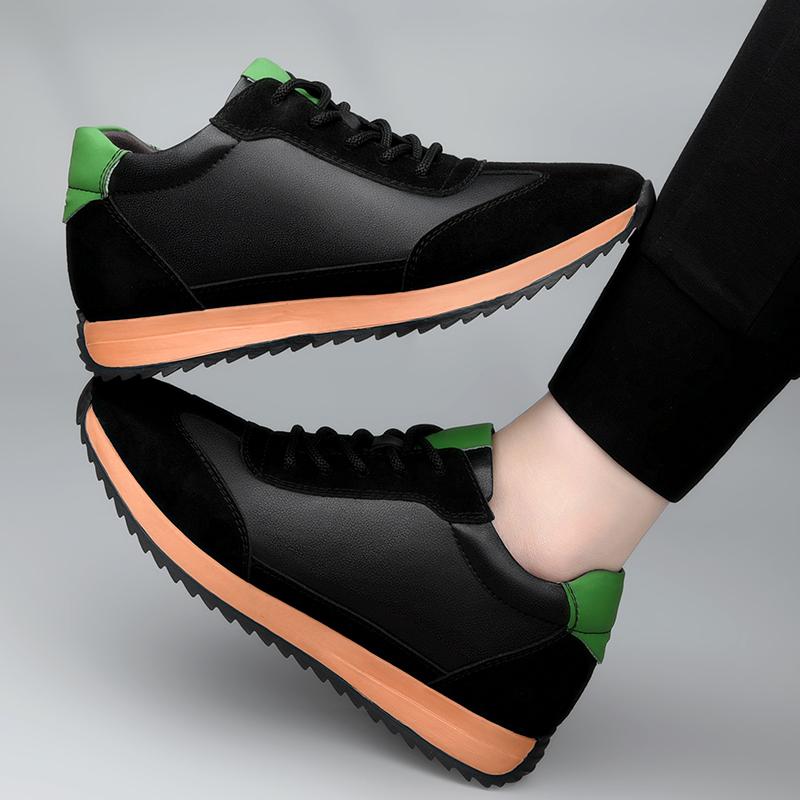 Fashion All-match Men Casual Shoes Fashion Male Skate Shoes Men Genuine Leather Outdoor Sneakers Non-Slip Male Comfortable Hiking Shoes