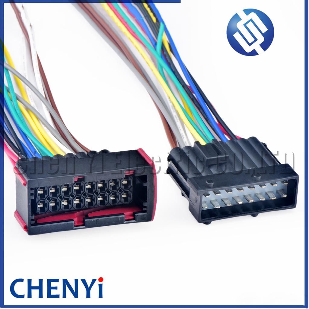 16 Pin Automotive Waterproof Connector Fuse Box Engine Computer Board Harness Plug 1-967242-1 1-965427-1 for Dongfeng
