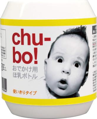 Travel Pack of 5 Chu-bo! Chu-bo Bottle, Single-Use, Clear,