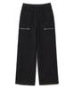 MILLO WOMEN Boucle Zipper Trousers [Black]