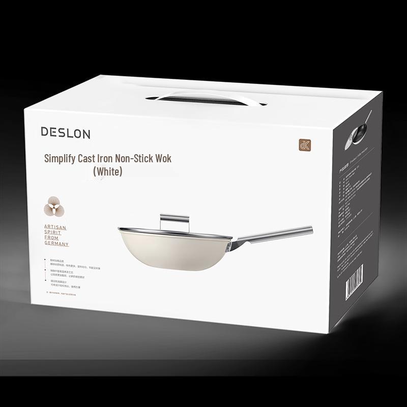 Desland Simple Refined Iron Non-Stick Wok