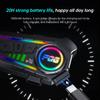 1/2pcs Bluetooth 6.0 Motorcycle Intercom Helmet Headset Waterproof with LED Lighting Effect Supports Third-Party Connection