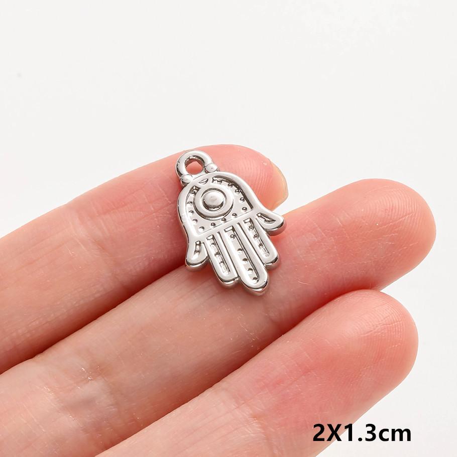6pcs Fashion Pendant Alien Spaceship Moon Stainless Steel Charms For Jewelry Making Bag Kychain Charm DIY Necklace Earrings Bulk