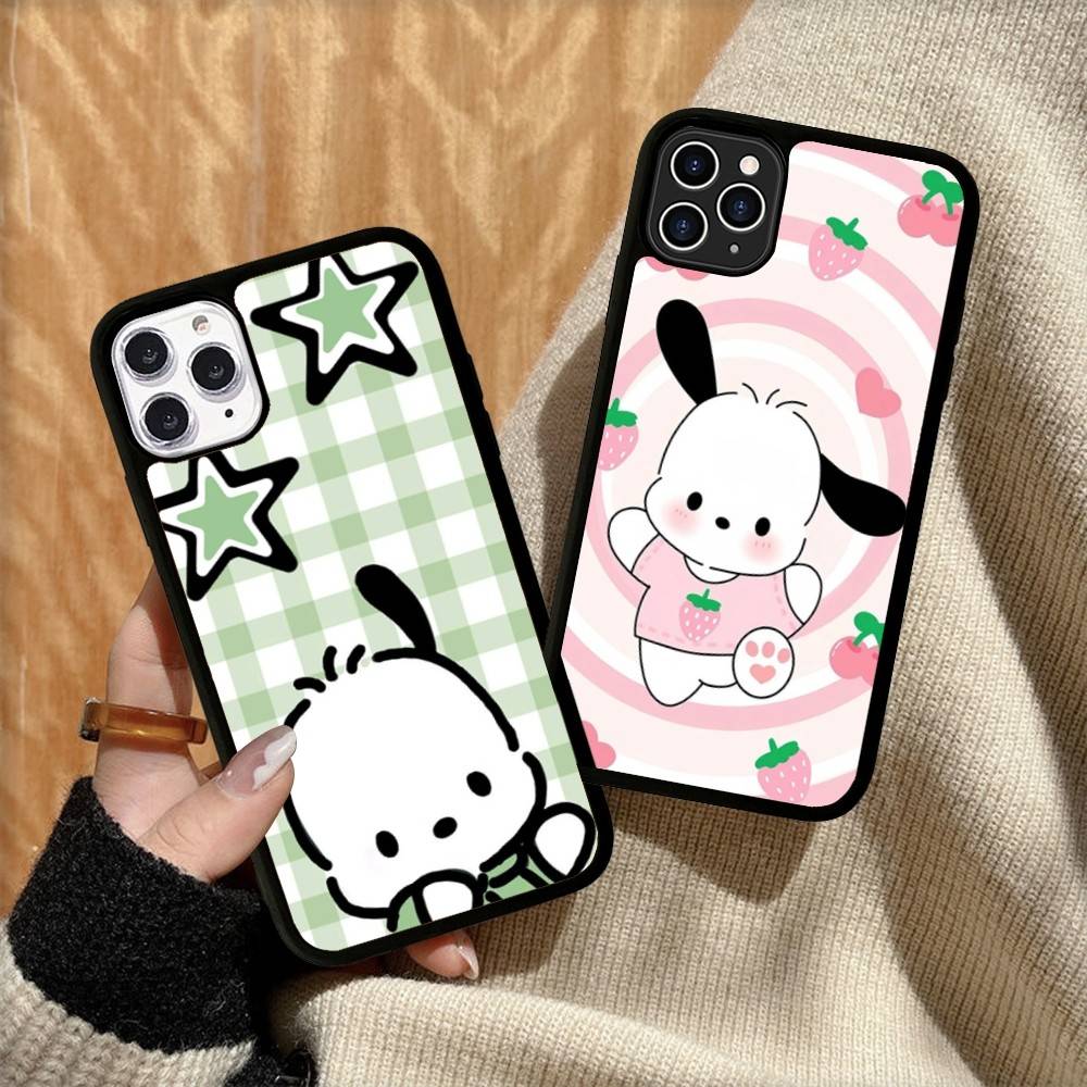Cute P-Pochacco Phone Case For iPhone 17 Pro 16 Plus 16 Pro Max 15 14 13 12 11 PC+TPU Back Cover