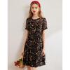 Bailuyu Women's Floral Print A-Line Midi Dress
