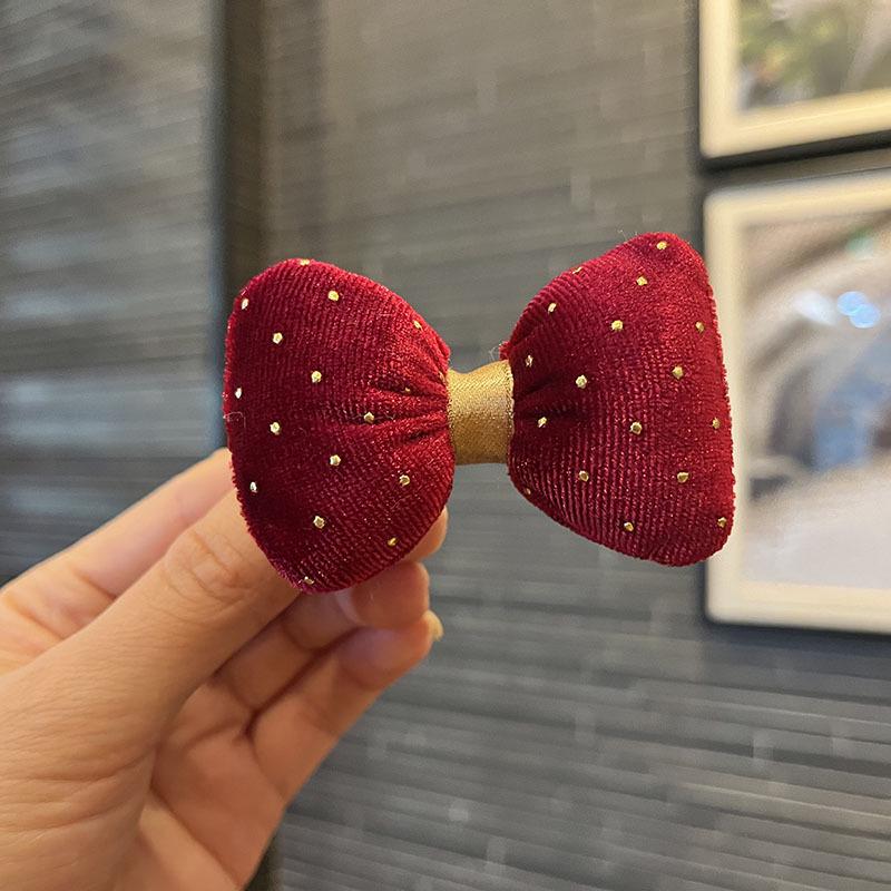 Christmas Bells & Bow Hair Clips Set for Girls - Festive Pompon Hairpins & Autumn/Winter Ties