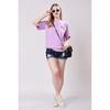 Camiseta Informal para Mujer Mezcla de Algodón Estampado Gráfico Top Oversize Paquete de 2