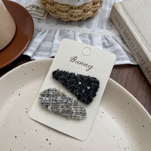 Koreanische Version von rosa und blau kariertem Liebes-Haarspange Haargummi wilde Kinder-Haaraccessoires Haarseil Seitenklemme