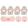 Cute Dog Car Seat Cushion Universal Four Seasons Breathable Half Pack Cartoon Rear Single Seat Cover Seat Accessories