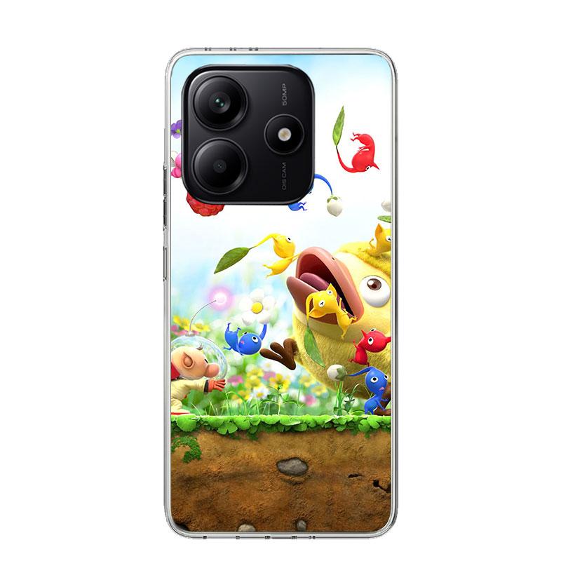Game P-PikminS 4 Phone Case For Xiaomi Redmi Note 15 14 13 12S 12 Pro Plus 11S 11E 11 11T 10S 10 Art Soft Pattern Cover Redmi No