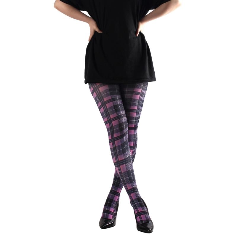 Multicolor Patterned Footed Tights for Women Printed Pantyhose Stockings for Dress Skirt Layering In Spring Fall Office and Daily Wear