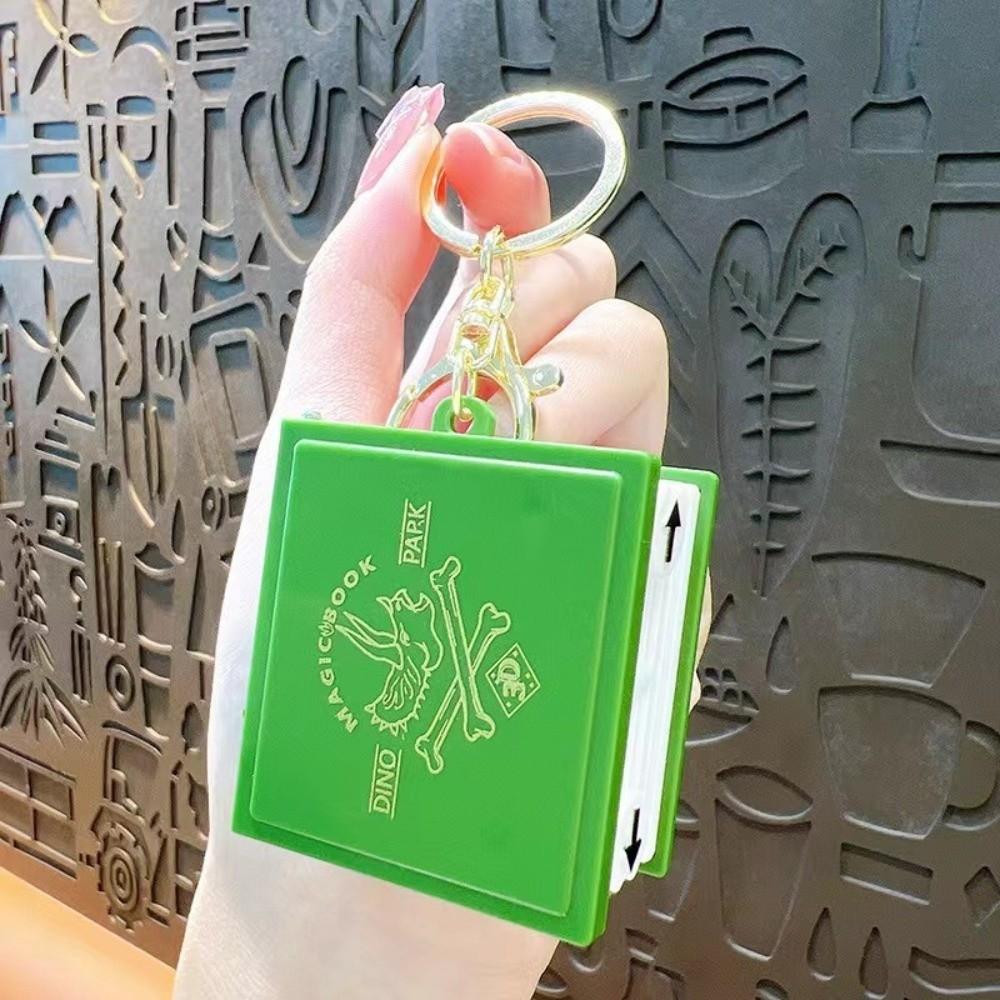 Dinosaur World Scene 3D Books Keychain Toys Party Favors Dinosaurs Figures Book Pop Up Keychain