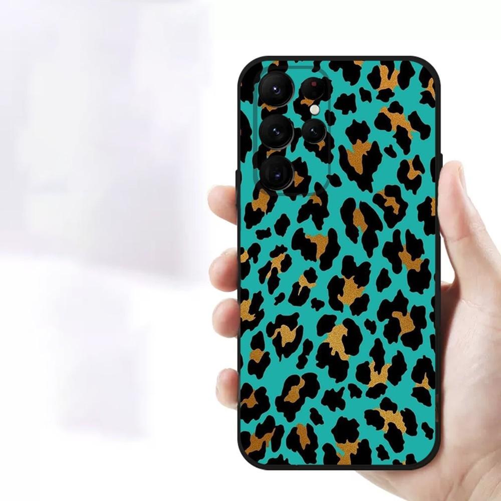 Leopardprint telefonfodral för iPhone Samsung Galaxy Redmi Xiaomi Oppo OnePlus Note SA 7 8 9 10 11 12 13 14 20 21 22 23 53 54 Pro Max Plus Ultra