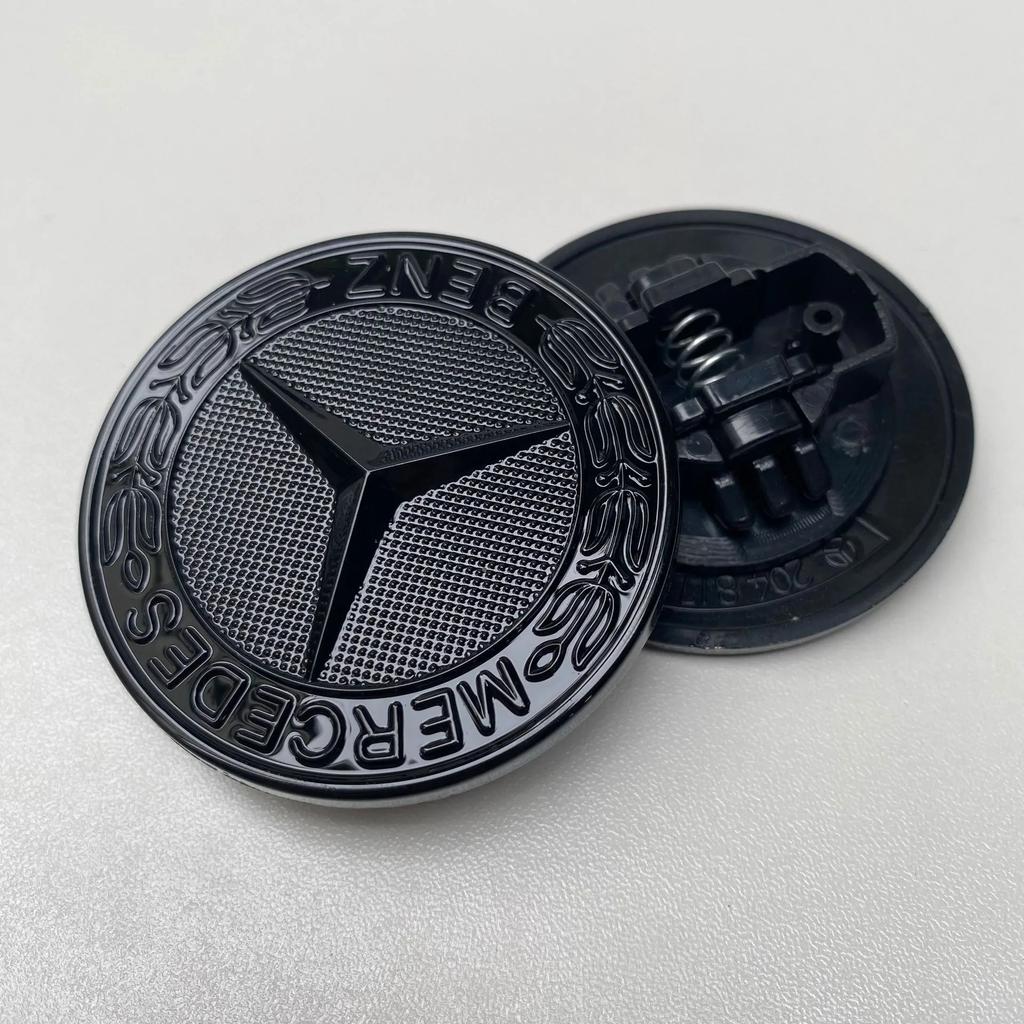 Heet 1 ST 56mm Auto Motorkap Embleem Badge Motorkap Embleem Cover Voor Mercedes Benz Brabus AMG W124 W163 W202 W203 W204 W210 W211 W205 Sticker