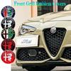 Emblema de Grelha de Carro de 5 Cores Emblema Logo da Grelha Frontal do Carro Para Alfa Romeo Giulietta Mito Giulia Stelvio Brera 147 156 159