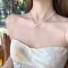Female Bow Double Layered Niche Necklace