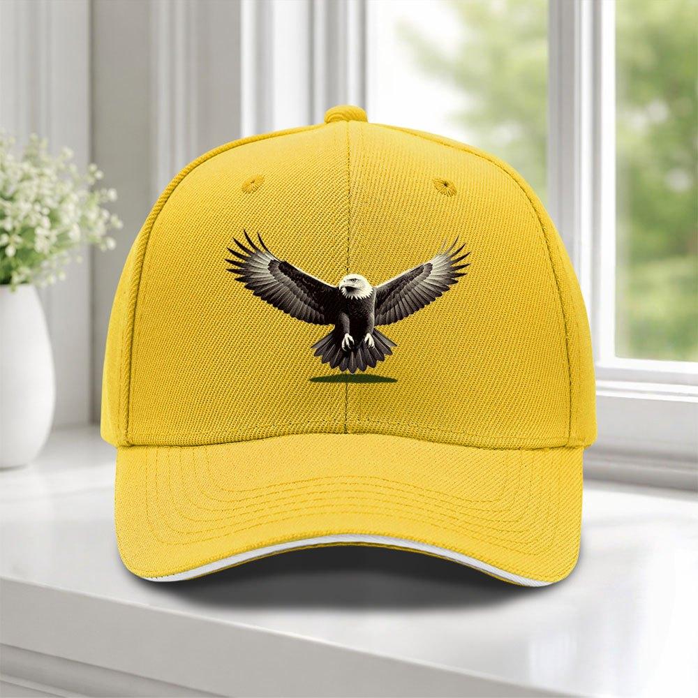 Adjustable Duckbill Baseball Cap with SpreadingWings Eagle Design Lightweight for Weddings Parties Golf Cycling Outdoor