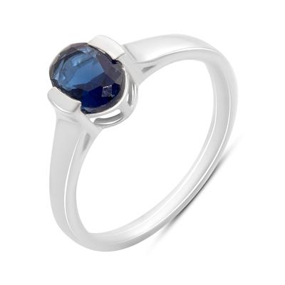 Bague en argent avec saphir nano 0.907ct, poids de l'article 2,57 g (2206057)