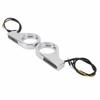 Front Fork LED Turn Signals Amber Indicators White Daytime Running Lights 39 to 41MM Fork for ATV