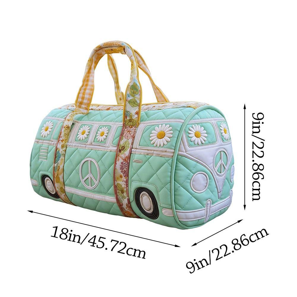 Adjustable Strap Quilted Duffle Bag 3D Quilting Craft Tote Bags Travel Duffel Bag Large Capacity Short-distance Handbag