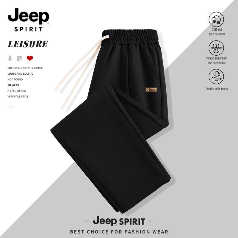 

JEEP SPIRIT Men s 2025 Loose Straight-Leg Casual Sport Trousers 3XL