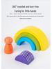 Wooden Rainbow Arch Building Blocks for Toddlers - Creative Stacking Puzzle Toy for Early Education & Parent-Child Play