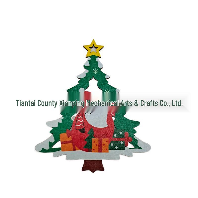 2024 Wooden Christmas Tree Desktop & Hanging Ornaments