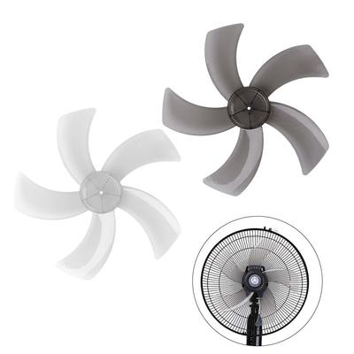 12 Inch Household Plastic Fan Blade 5 Leaves Black White With Nut Cover For Pedestal Desk/Table Fan Replacement Accessories
