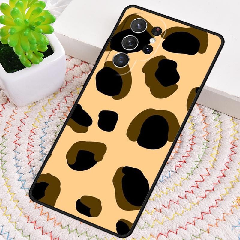 Luxury Leopard Silicone Phone Case For Samsung Galaxy note 10 pro S26 S25 S24 S23 S22 S21 Plus S25Ultra Capa Cover