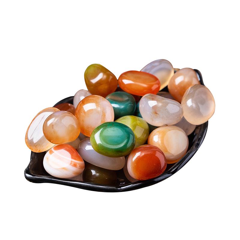 Yuhuashi Natural Colorful Agate Pebbles for Aquariums, Landscaping, and Flower Pots