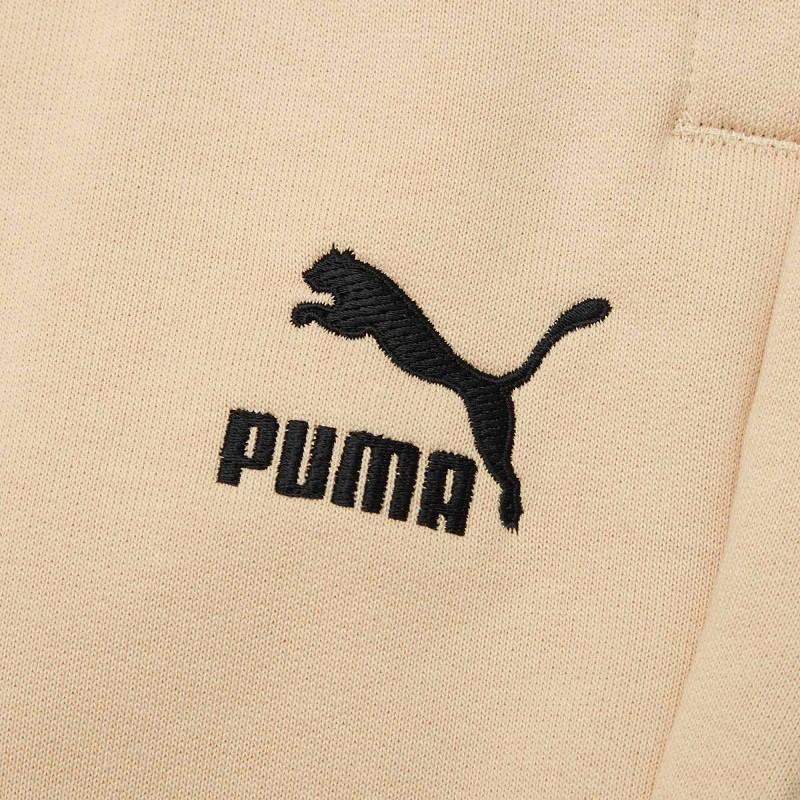 Puma Club Sweatpants With Embroidered Logo And Cuffed Ankles Men Bottoms Khaki 533202-20